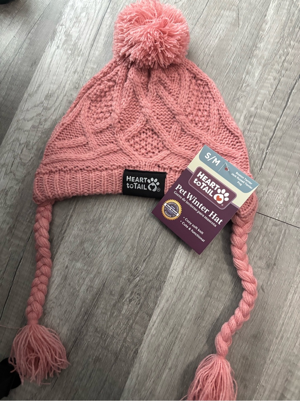 Dog Pink Pom Pom Winter Hat